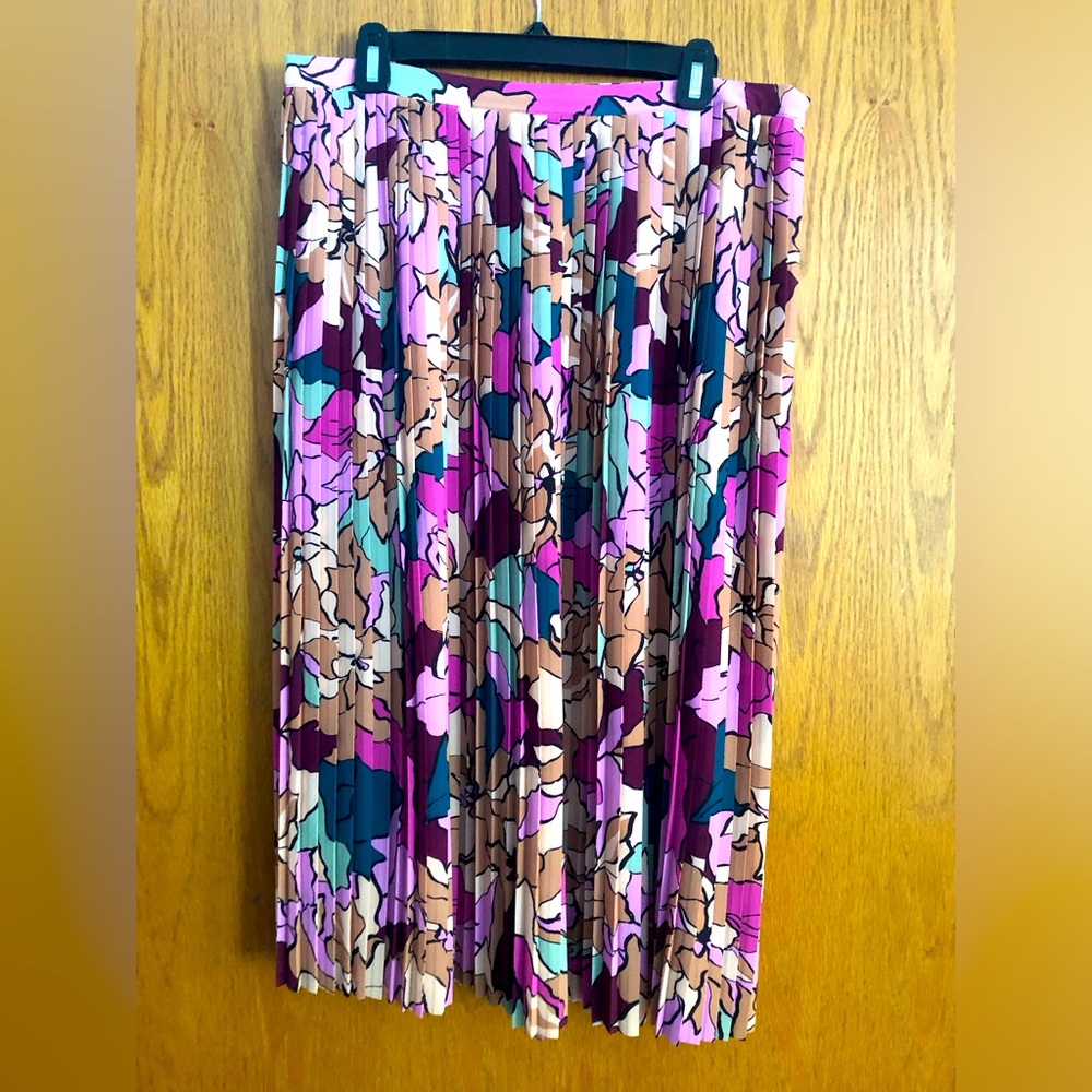 Dries Van Noten A-Line Skirt - Pink and Purple Floral